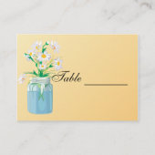 夏のデイジーテーブルカード プレイスカード (裏面)