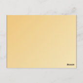 夏のデイジーテーブルカード ポストカード (裏面)