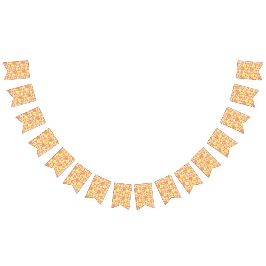 夏のデイジーバナー バンティングフラッグ (全)