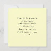 夏のデイジーブライダルシャワー招待 招待状 (裏面)