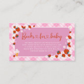 夏のデイジーベリースイートブックのためのベビーシャワー エンクロージャーカード (正面)