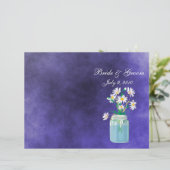 夏のデイジー折り畳み結婚式 プログラム (スタンド正面)