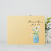 夏のデイジー折り畳み結婚式 プログラム (スタンド正面)