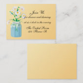 夏のデイジー披露宴カード エンクロージャーカード (正面/裏面)