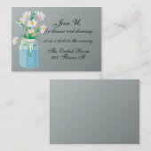 夏のデイジー披露宴カード エンクロージャーカード (正面/裏面)