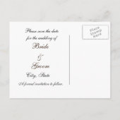 夏のデイジー日付はがきを保存 案内ポストカード (裏面)