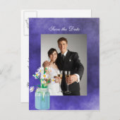 夏のデイジー日付はがきを保存 案内ポストカード (正面/裏面)