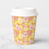 夏のデイジー紙カップ 紙コップ (正面)