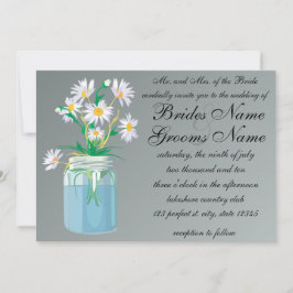 夏のデイジー結婚式招待状 招待状