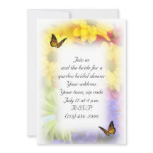 夏のデイジー花の招待状