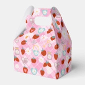 夏のデイジー花ベリー甘いベビーシャワー フェイバーボックス (裏面サイド)