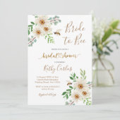 夏のデイジー花嫁へビーブライダルシャワー招待 招待状 (スタンド正面)