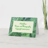 夏のデイジー誕生日カード カード (裏面)