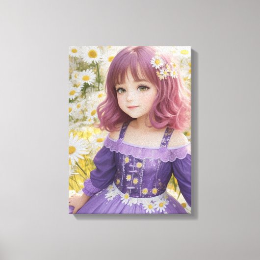 夏のデイジー キャンバスプリント (正面)