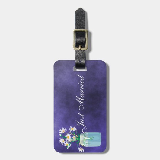 夏のデイジー ラゲッジタグ (正面縦)