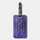 夏のデイジー ラゲッジタグ (裏面縦)