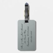 夏のデイジー ラゲッジタグ (裏面縦)