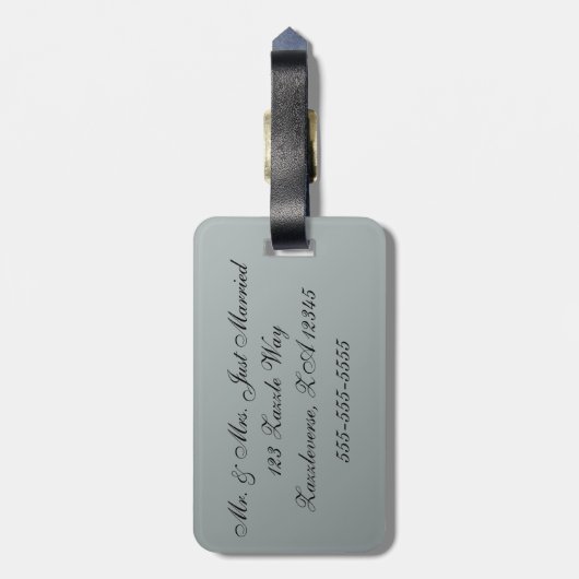 夏のデイジー ラゲッジタグ (裏面縦)