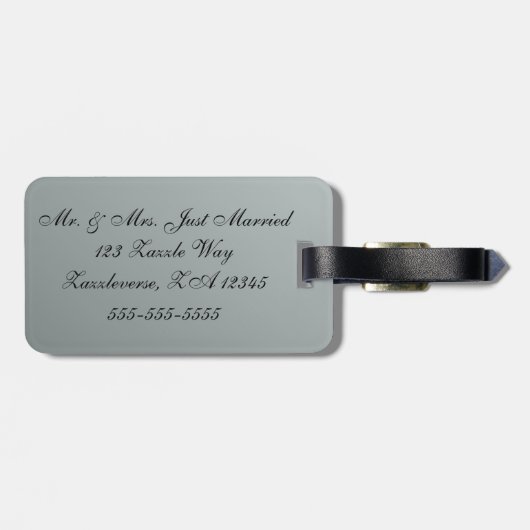 夏のデイジー ラゲッジタグ (裏面横)