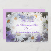 夏のデイジー 招待状 (正面/裏面)
