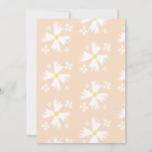 夏のデイジーGroovyサンレインボーベビーシャワー 招待状 (裏面)