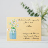 夏のデイジーRSVPカード 出欠カード (スタンド正面)