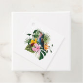 夏のデザインと鳥と花。 フェイバータグ (インサイチュ)