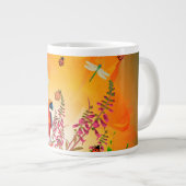 夏のデザイン ジャンボコーヒーマグカップ (正面右)