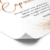 夏のトロピカルなテラコッタのパンパス  タイムカプセル ポスター (角)