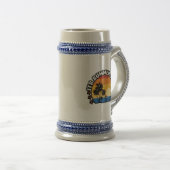 夏のトロピカルサンセットデザイン ビールジョッキ (正面右)
