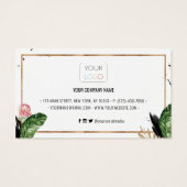 夏のトロピカル葉スのロゴ割引カード (裏面)