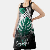 夏のトロピカル葉 エプロン (インサイチュ)