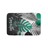 夏のトロピカル葉 バスマット (正面)