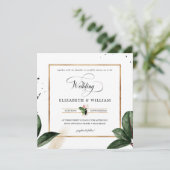 夏のトロピカル離れ結婚ズスクエア 招待状 (スタンド正面)