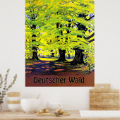 夏のドイツの森、Deutscher Wald ポスター (キッチン)