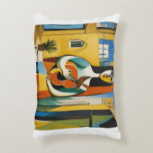 夏のドバイ枕 アクセントクッション (正面(垂直))