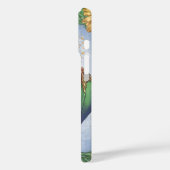 「夏のドラゴン」花と葉ファンタジーアート Case-Mate iPhoneケース (裏面 / 左)