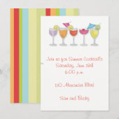 夏のドリンク招待状 招待状 (正面/裏面)