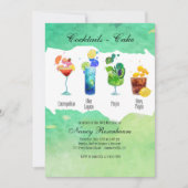 夏のドリンク招待状 招待状 (正面)