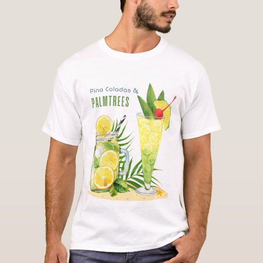 夏のドリンク Tシャツ (正面)