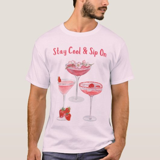 夏のドリンク Tシャツ (正面)