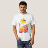 夏のドリンク Tシャツ (正面フル)