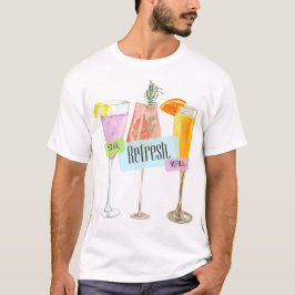 夏のドリンク Tシャツ