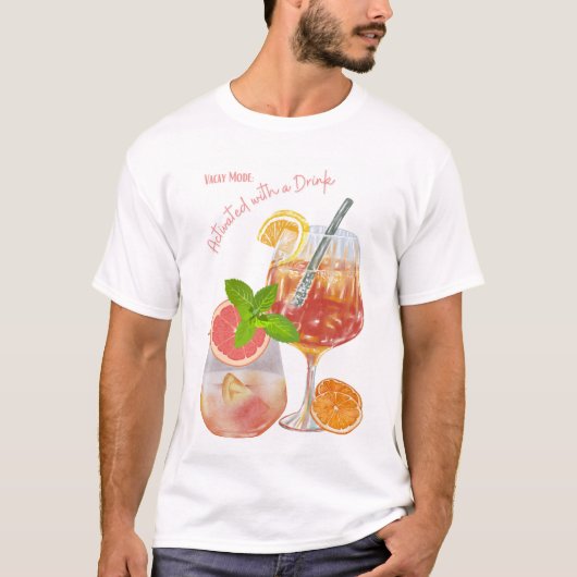 夏のドリンク Tシャツ (正面)