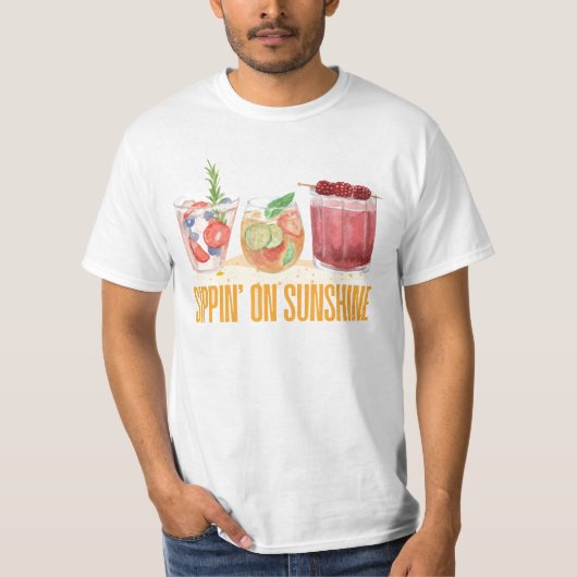 夏のドリンク Tシャツ (正面)