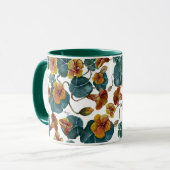 夏のナスタウムツートーンコーヒーマグ マグカップ (正面左)