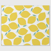 夏のノベルティレモンパターン印刷 ラッピングペーパー (フラット)