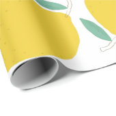 夏のノベルティレモンパターン印刷 ラッピングペーパー (ロールコーナー)