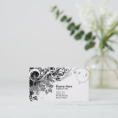 夏のハイファイ黒い及び白 名刺 (スタンド正面)