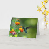 夏のハンマーの挨拶 カード (黄色い花)